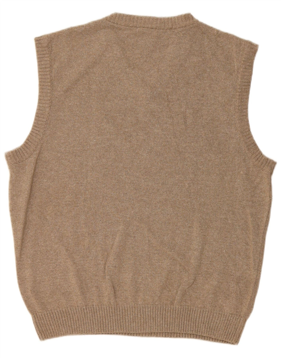 VINTAGE Herren Weste Tank Top Größe 38 Mittelgraue Baumwolle