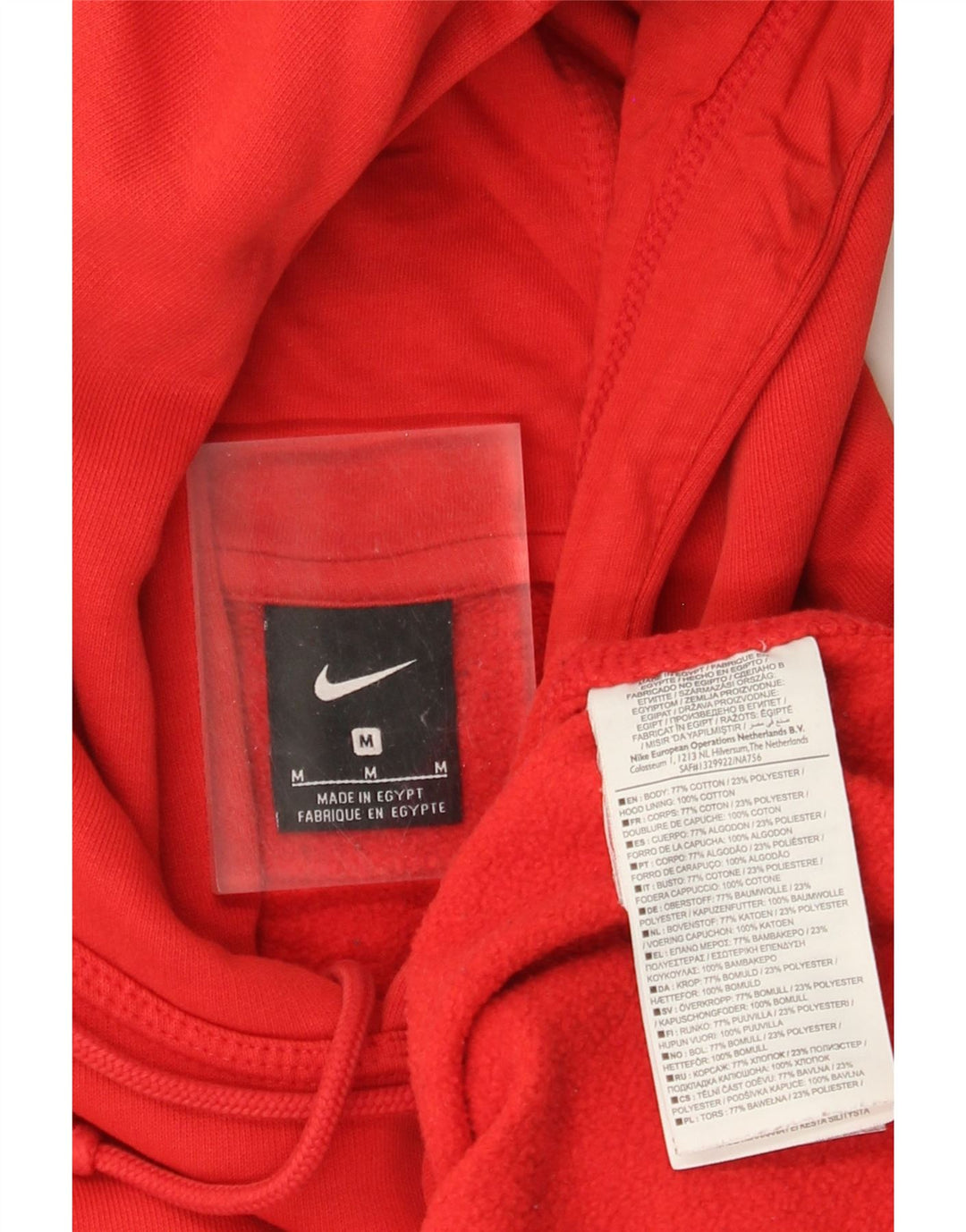 Nike Herren Kapuzenpullover aus mittelroter Baumwolle