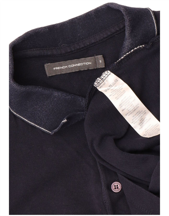 FRENCH CONNECTION Herren-Poloshirt, klein, marineblau, Baumwolle