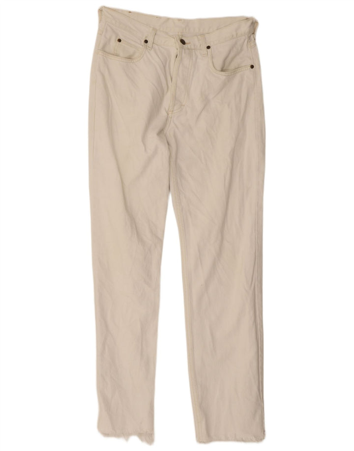 Lee Herren Straight Jeans W30 L31 Weiße Baumwolle