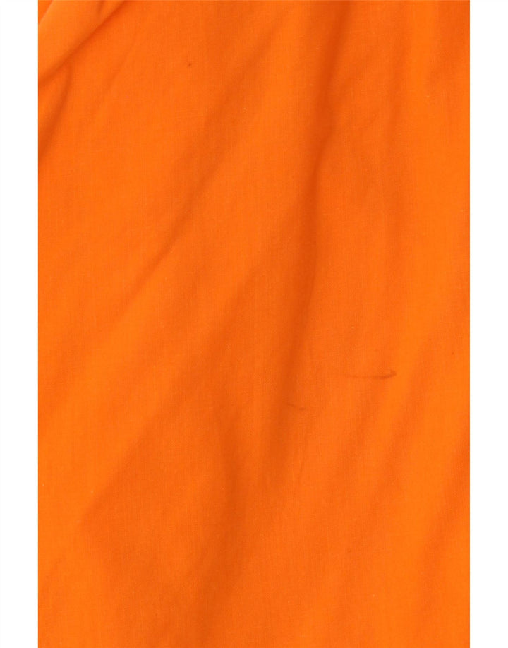 VINTAGE Womens A-Line Skirt W26 Small Orange Cotton Vintage Vintage and Second-Hand Vintage from Messina Hembry 