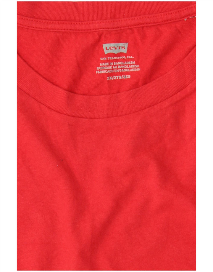 LEVI'S Herren T-Shirt Top 3XL Rot