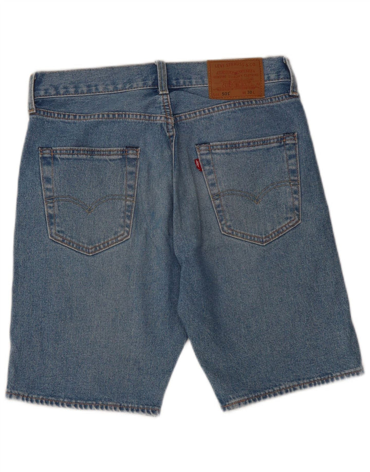 LEVI'S Herren 501 Denim Shorts W30 mittelblaue Baumwolle