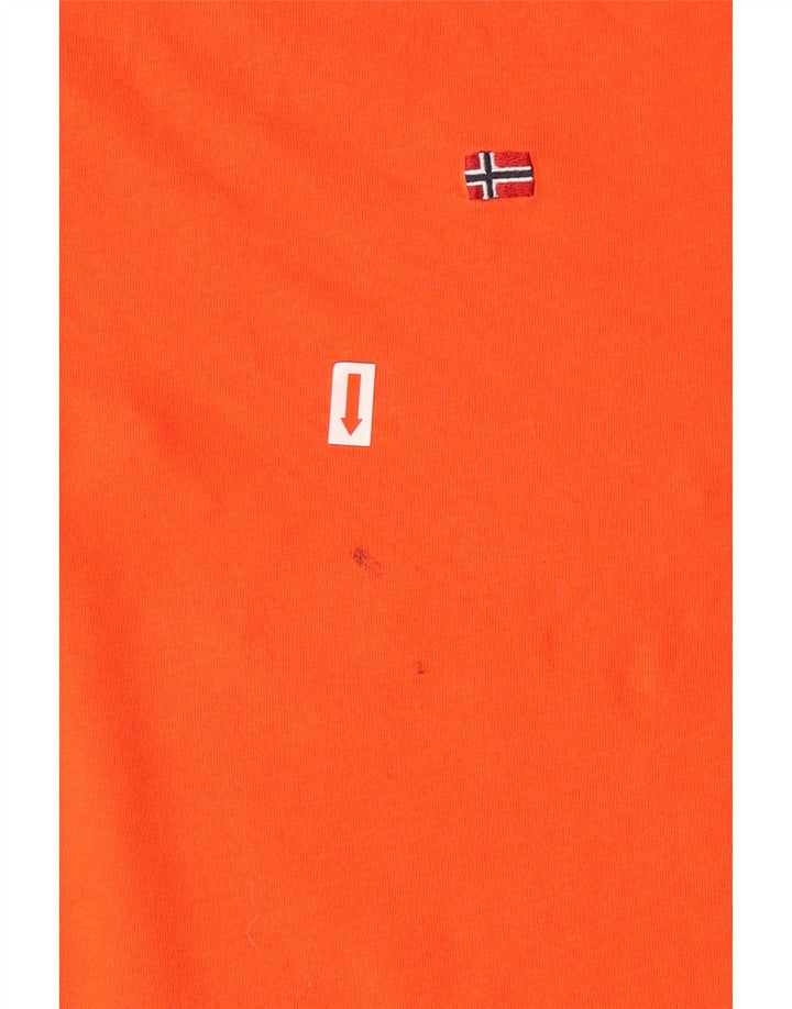 NAPAPIJRI Herren T-Shirt Top Large Orange Baumwolle