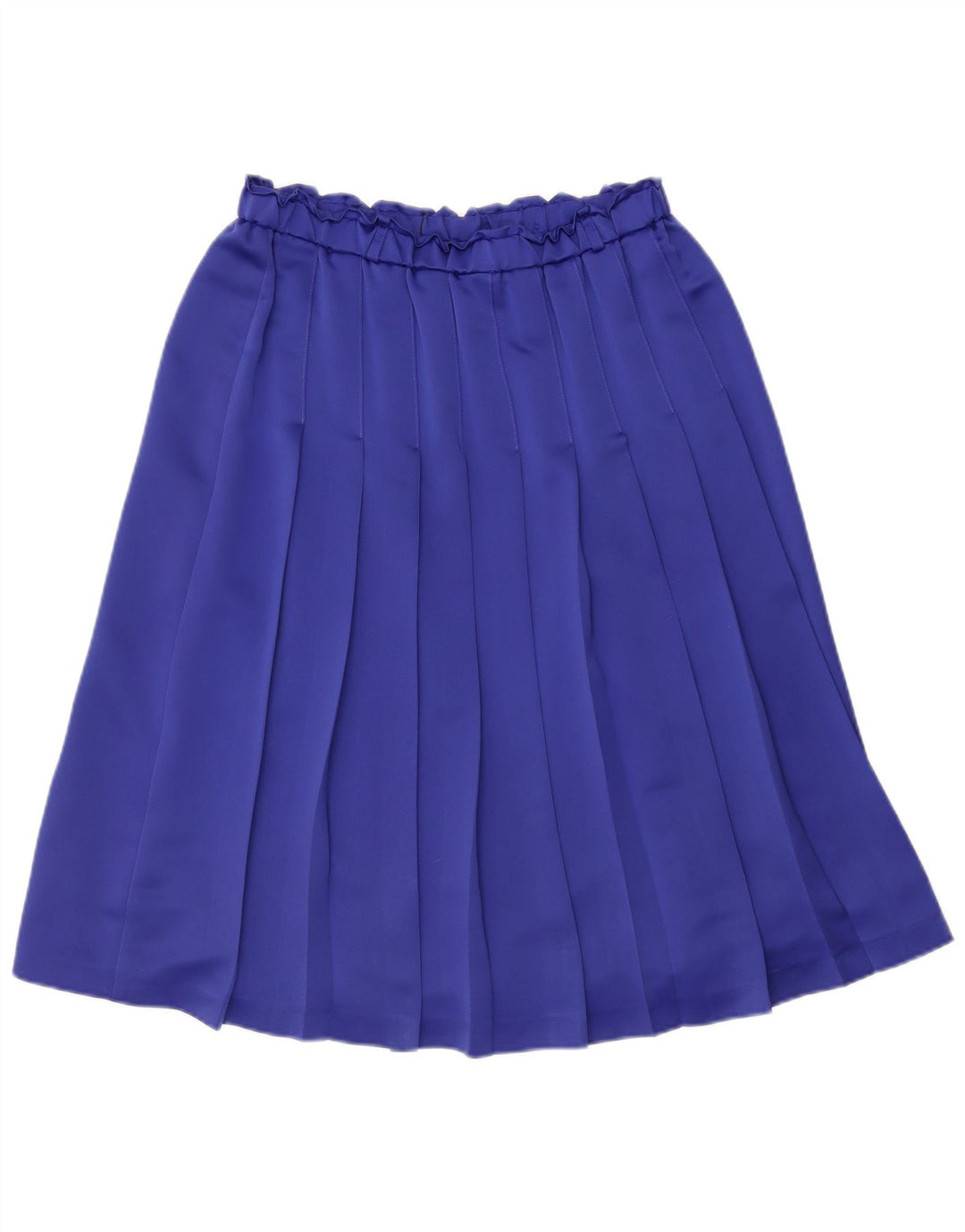 ARA Damen Faltenrock IT 42 Medium W30 Blau Polyester