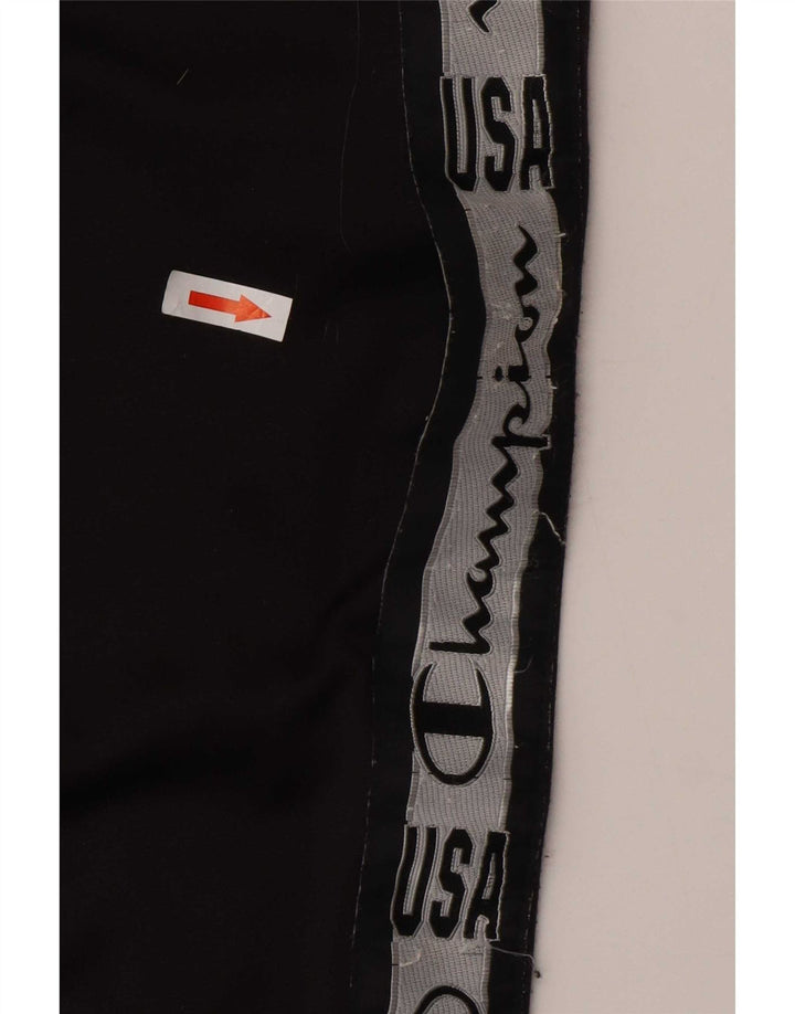 Champion Herren-Trainingshose mit Grafik, groß, schwarzes Farbblock-Polyester