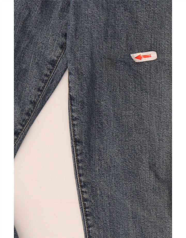 Armani Herren Straight Jeans W32 L32 Blaue Baumwolle