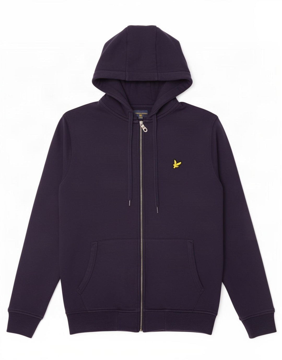 Lyle & Scott Herren-Kapuzenpullover mit Reißverschluss, Größe S, marineblaue Baumwolle