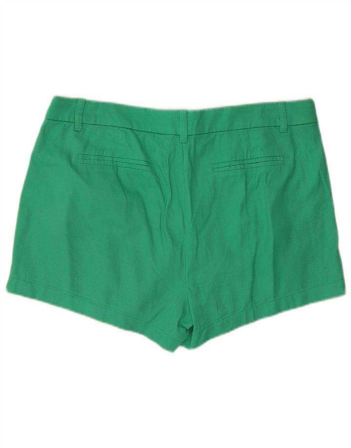 J. CREW Damen Chinoshorts US 14 XL W36 Grüne Baumwolle