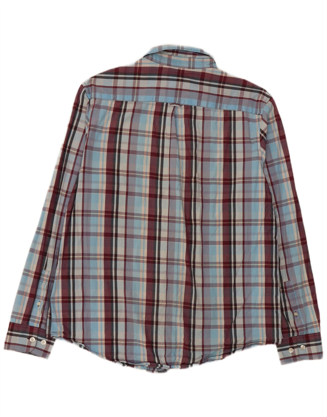 Penguin Herren Heritage Slim Fit Hemd, groß, blau kariert, Baumwolle