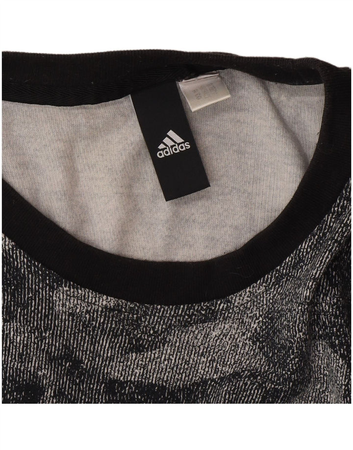 Adidas Herren Grafik T-Shirt Top Mittelgrau Camouflage