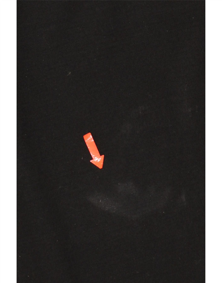 Benetton Damen Longline Open Cardigan Pullover UK 14 Mittelschwarze Wolle