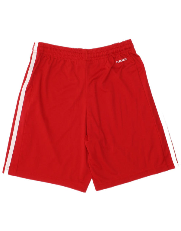 Adidas Jungen Aeroready Sportshorts 11–12 Jahre, rotes Polyester