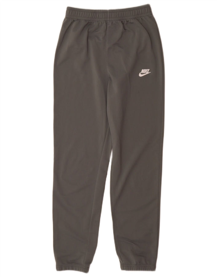 NIKE Boys Tracksuit Trousers Joggers 13-14 Years XL Grey Polyester