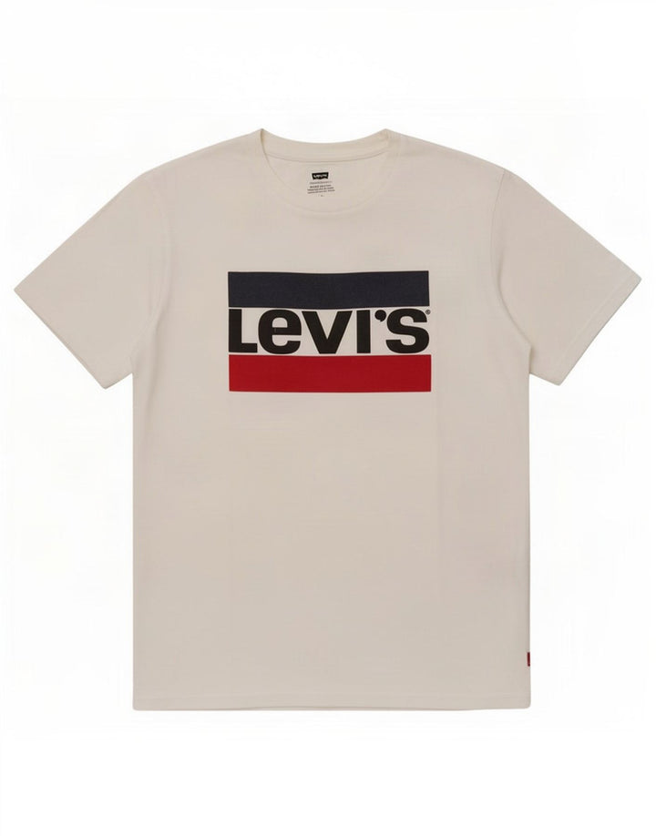 Levi's Herren-T-Shirt mit Grafik, mittelweiße Baumwolle