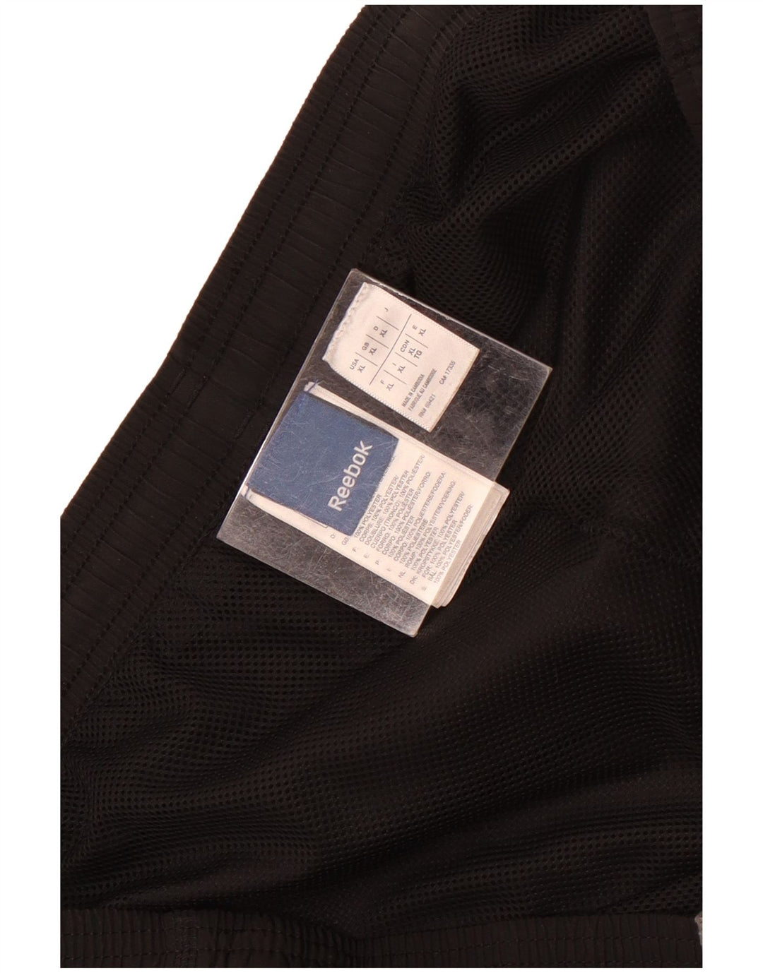 Reebok Herren Trainingshose XL Schwarz Polyester