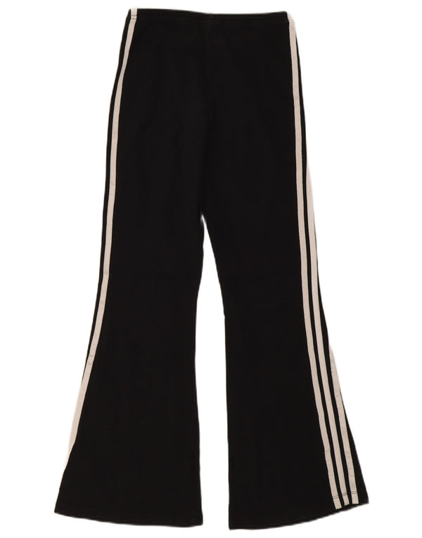 Adidas Flare-Windbreaker-Hose für Mädchen, 11–12 Jahre, schwarze Baumwolle
