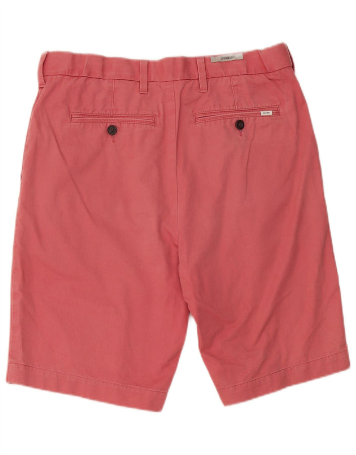 Marks & Spencer Herren Chinoshorts W32 mittelrote Baumwolle
