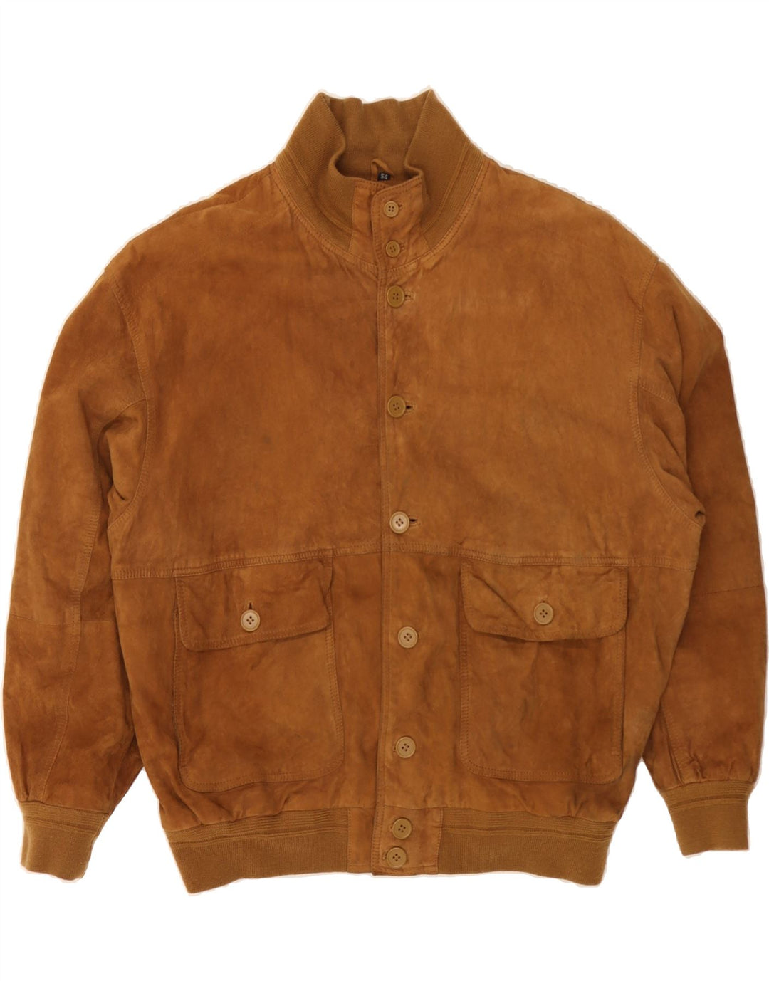 CONBIPEL Mens Suede Bomber Jacket IT 54 2XL Brown Leather Vintage Conbipel and Second-Hand Conbipel from Messina Hembry 