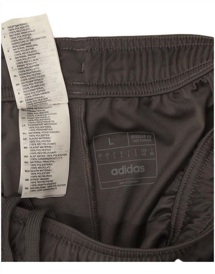 Adidas Herren Aeroready Regular Fit Sportshorts Großes graues Polyester