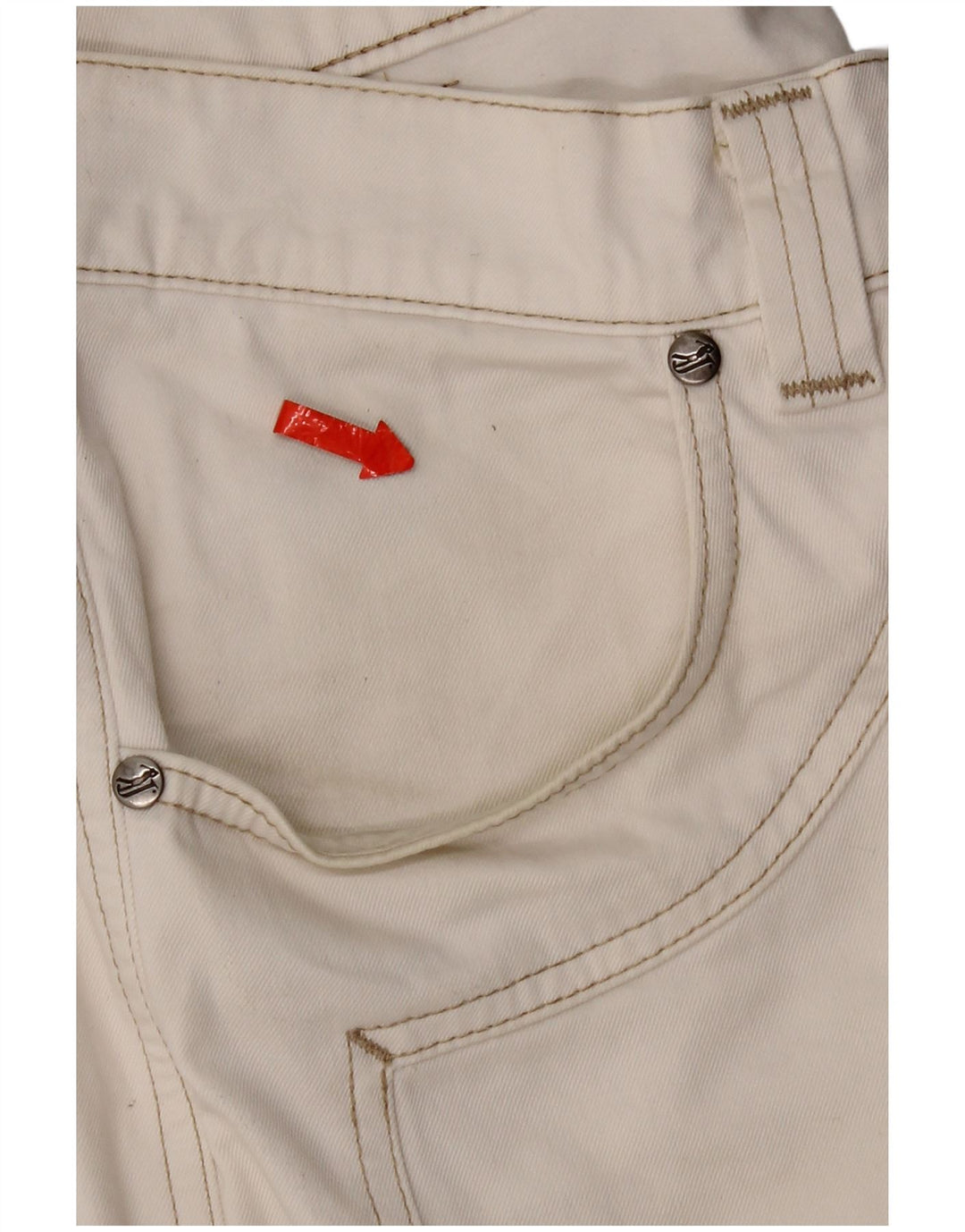 Jeckerson Herren Straight Jeans W34 L34 Weiße Baumwolle