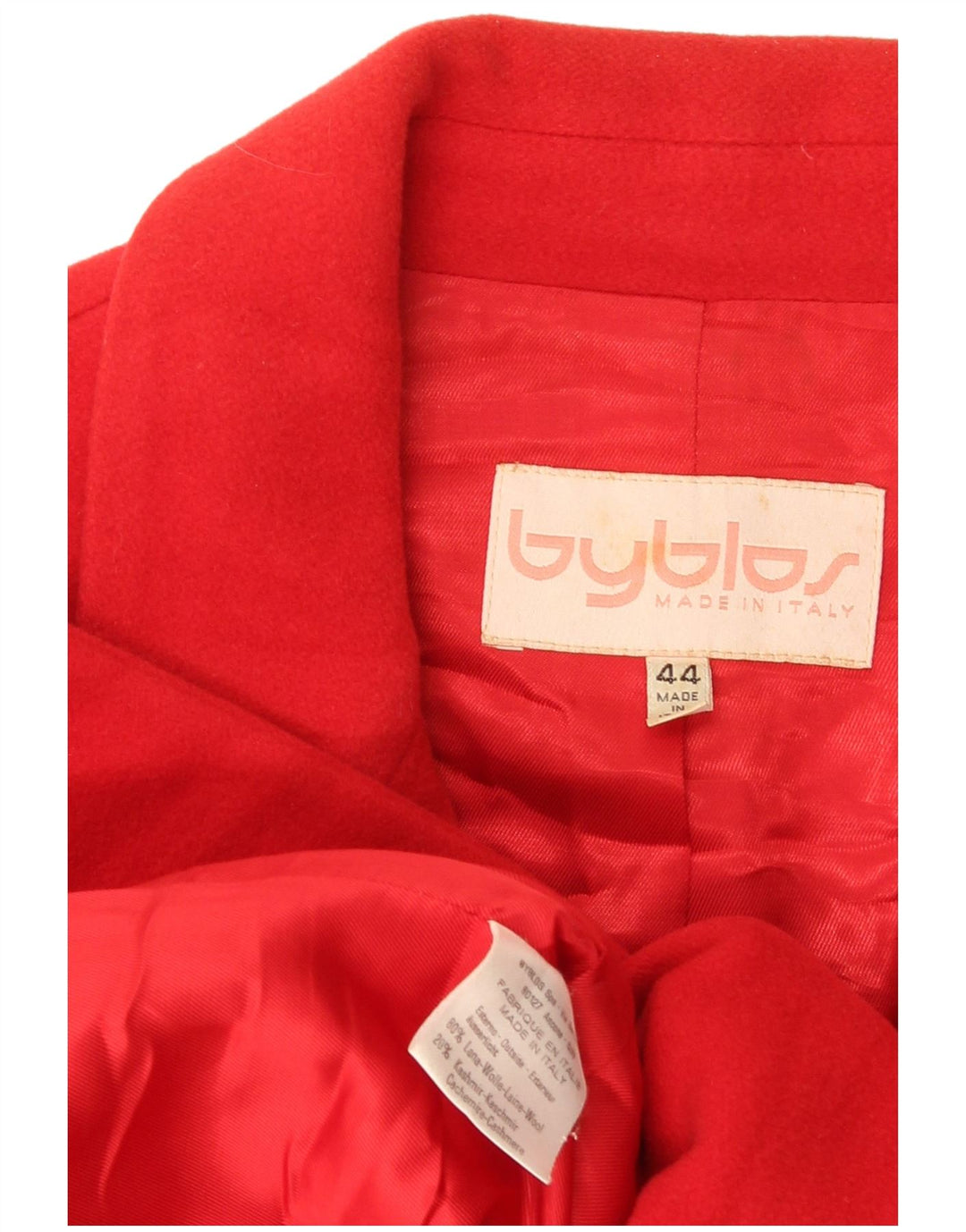 Byblos Damen-Blazerjacke mit 3 Knöpfen, IT 44, mittelrote Wolle