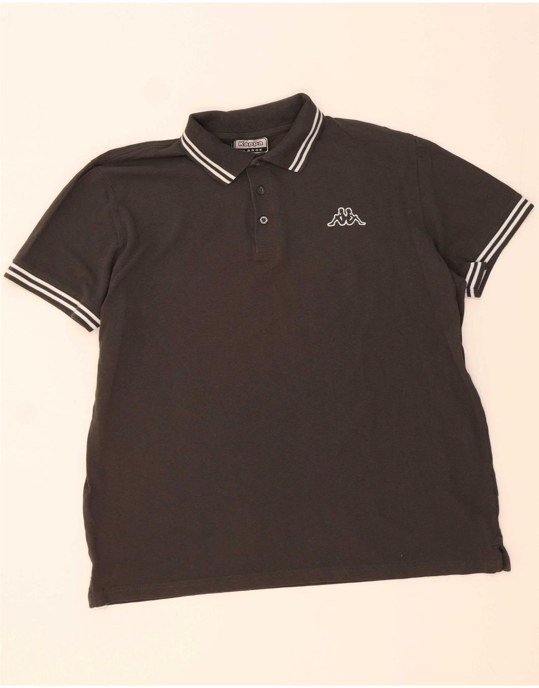 KAPPA Mens Polo Shirt XL Grey Cotton