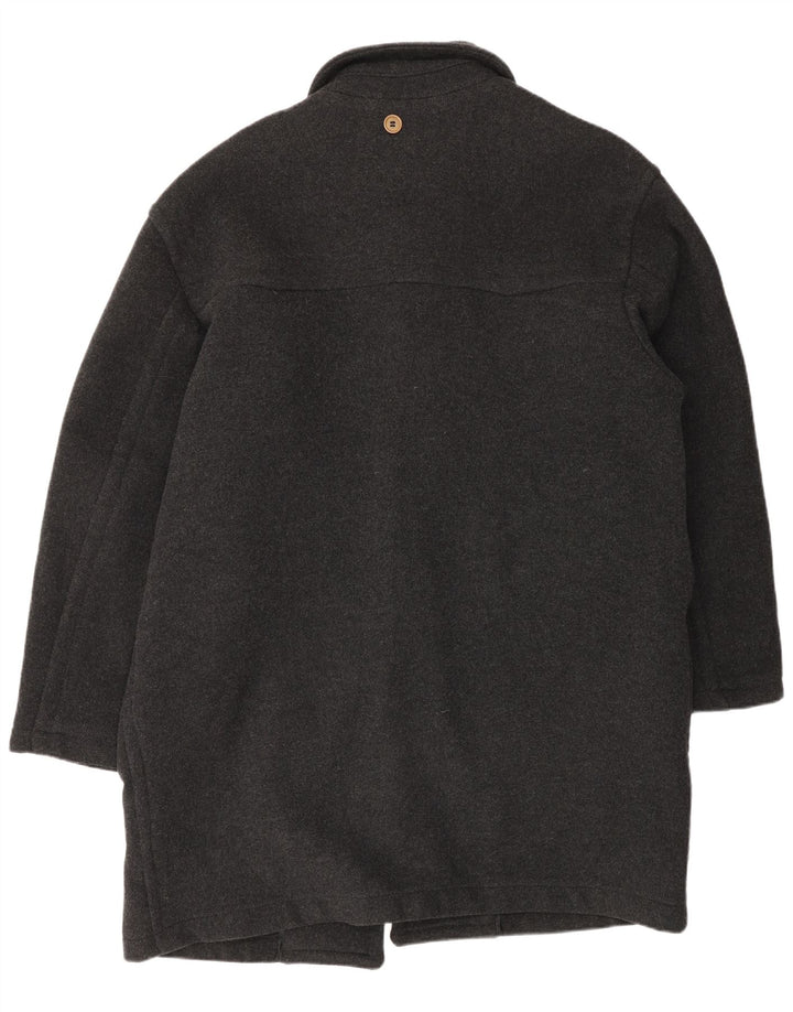 Pit Stop Herren Dufflecoat UK 40 Große graue Wolle
