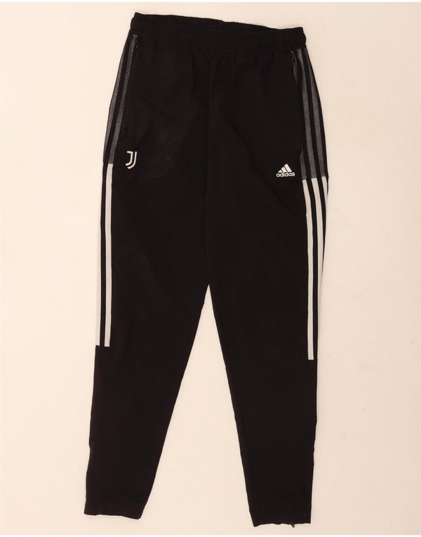 Adidas Damen Juventus Trainingshose UK 8 Small Schwarz Polyester