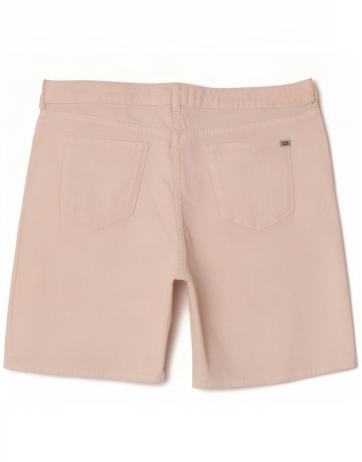 Fat Face Damen Jeansshorts UK 12 Medium W30 Weiße Baumwolle