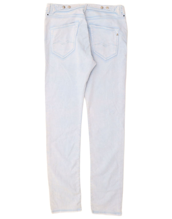 Replay Damen Slim Jeans W29 L32 Blaue Baumwolle