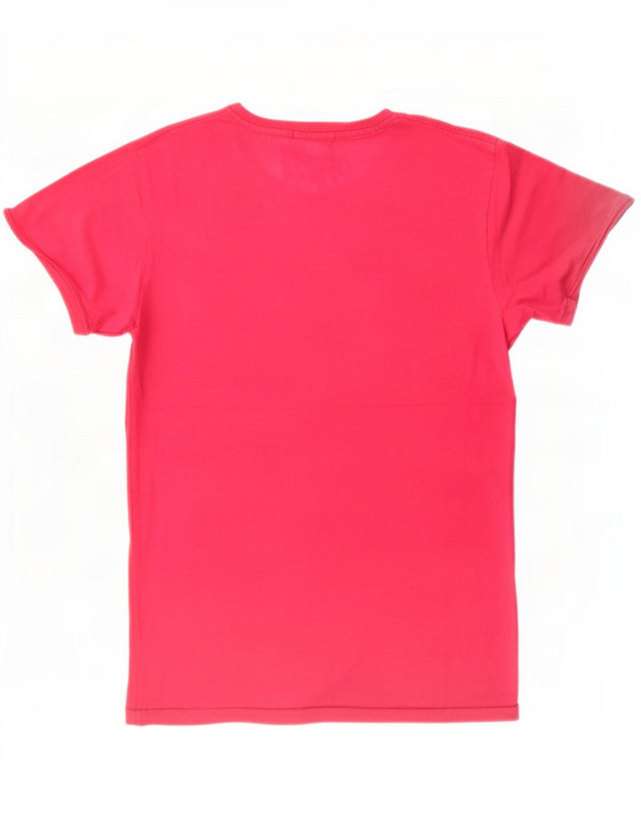 Jack & Jones Herren-T-Shirt mit Grafik, Größe L, Rosa