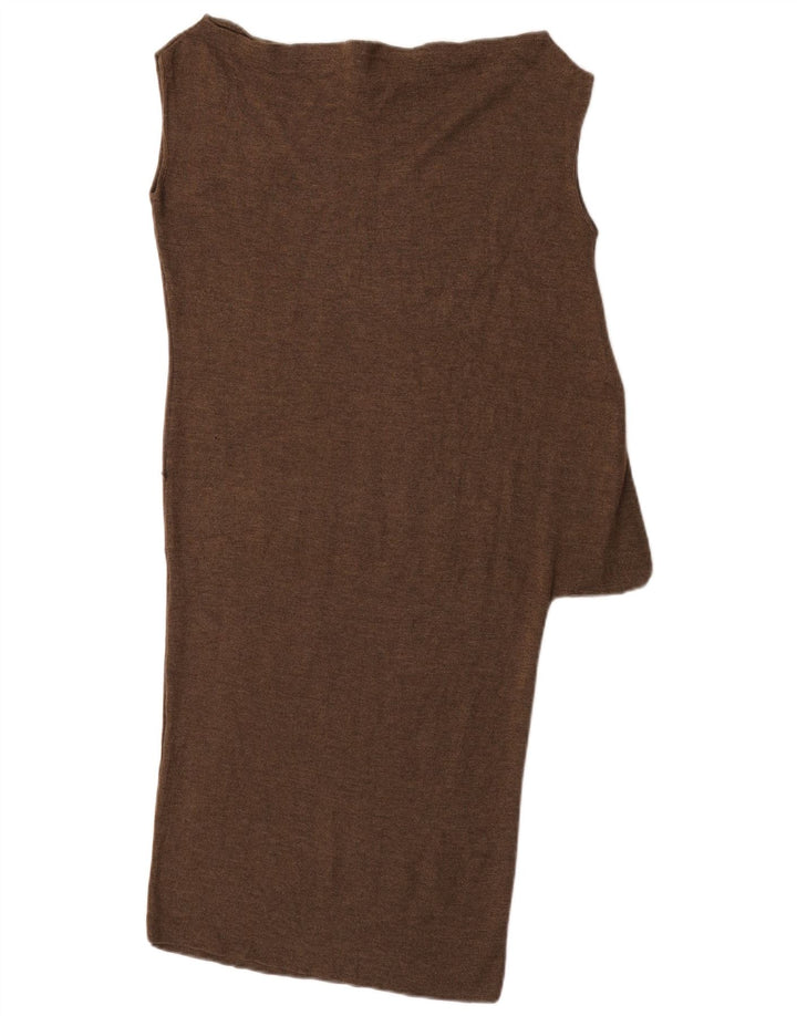 Gucci Damen Etuikleid UK 12 Mittelbrauner Kaschmir