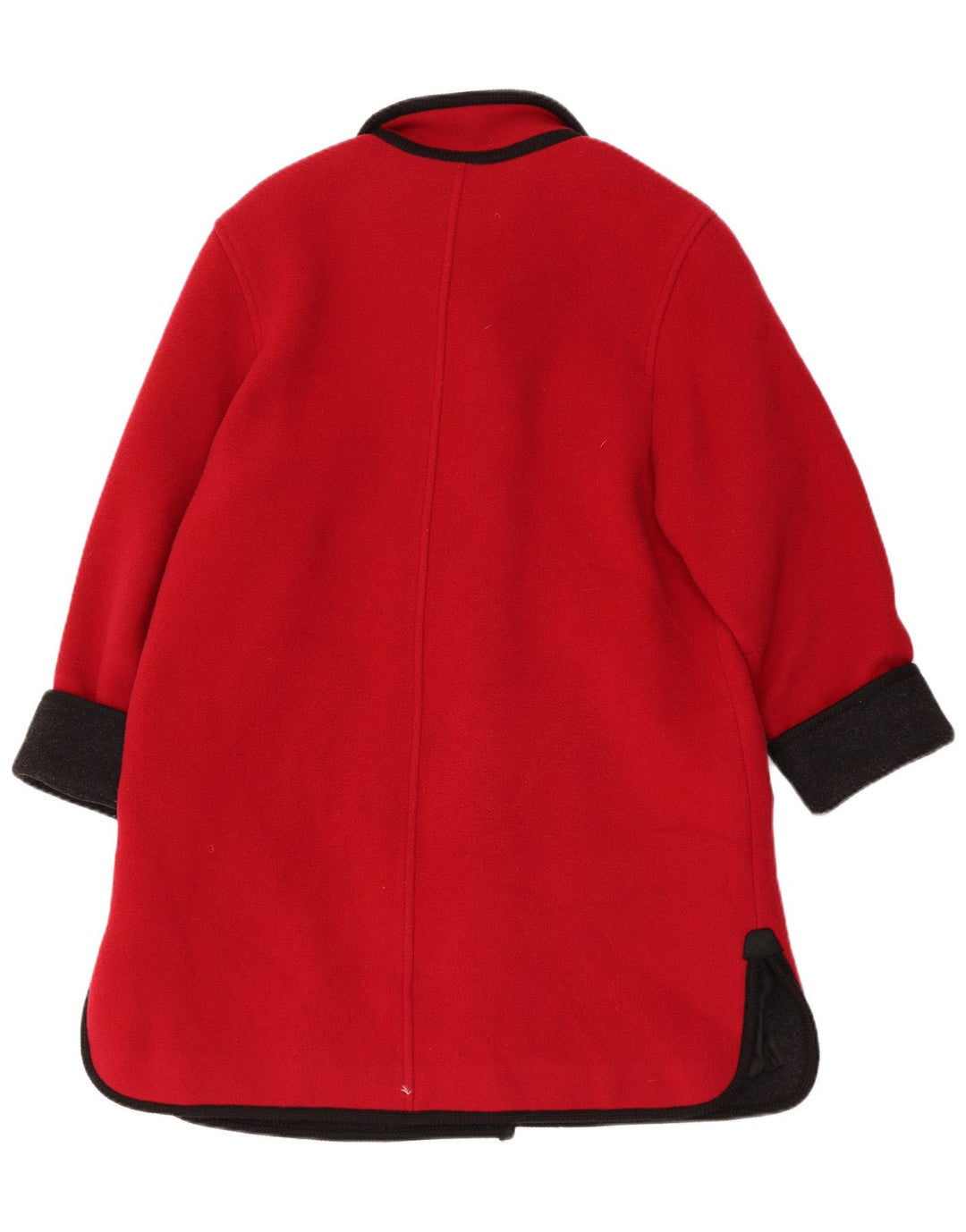 Baronia Damenmantel UK 14 Große rote Colourblock-Schurwolle