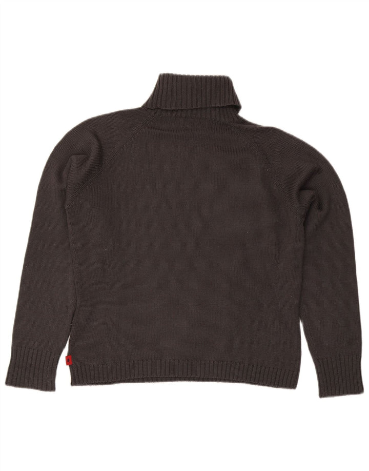 Kappa Damen-Pullover mit Rollkragen, Gr. 40, Größe L, Grau, Acryl