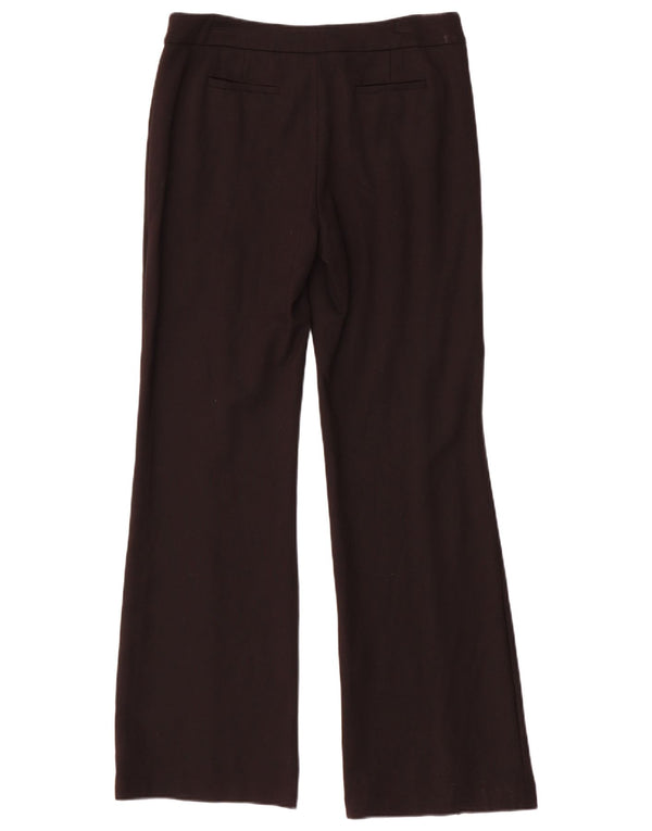John Lewis Damen Bootcut-Anzughose UK 10 Small W30 L34 Schwarze Viskose