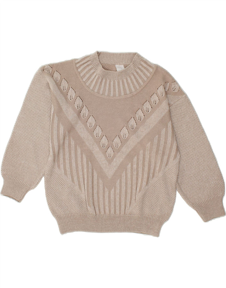 VINTAGE Womens Turtle Neck Jumper Sweater IT 46/48 Large Grey Vintage Vintage and Second-Hand Vintage from Messina Hembry 
