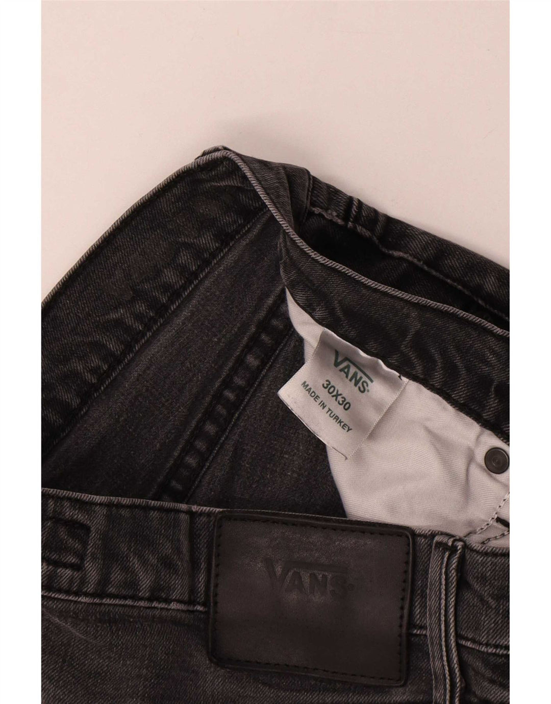 Vans Herren Slim Jeans W30 L27 Graue Baumwolle