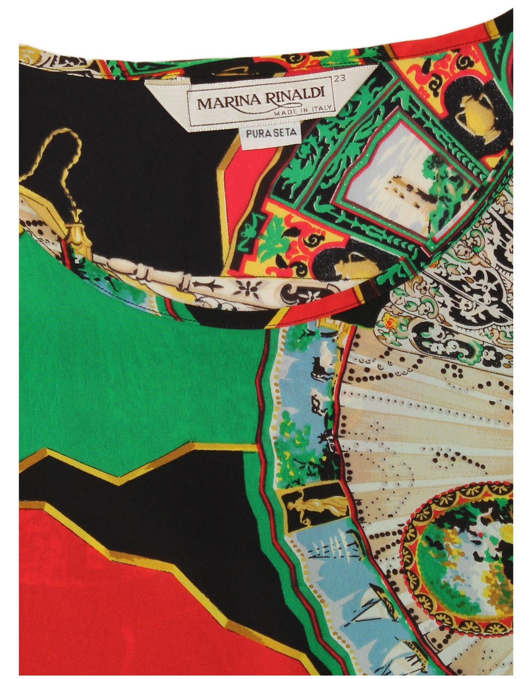 MARINA RINALDI Damen-Blusenoberteil in Übergröße, Größe 23, mittelmehrfarbig