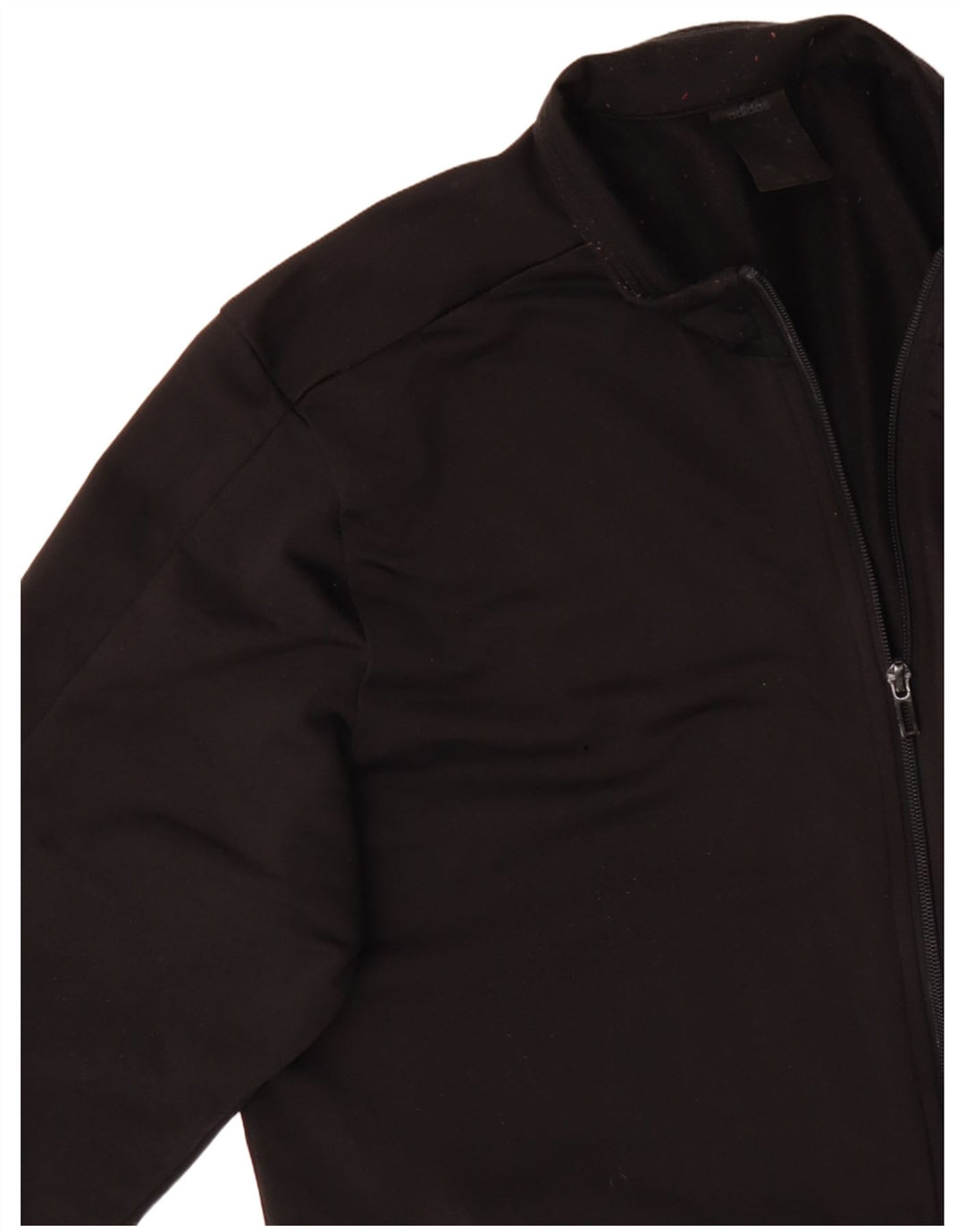 ADIDAS Herren-Trainingsanzug-Top-Jacke, großes schwarzes Polyester