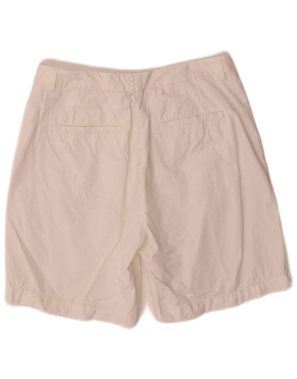 Marks & Spencer Damen Chinoshorts UK 12 Medium W30 Off White Cotton