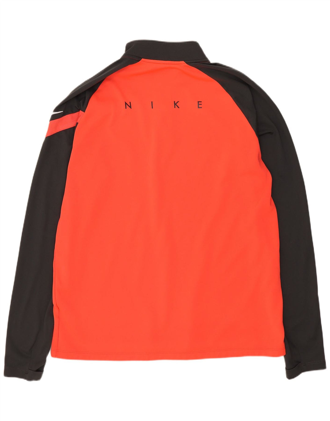 Nike Herren Dri Fit Pullover-Trainingsoberteil mit Reißverschluss, Größe L, Rot, Farbblock