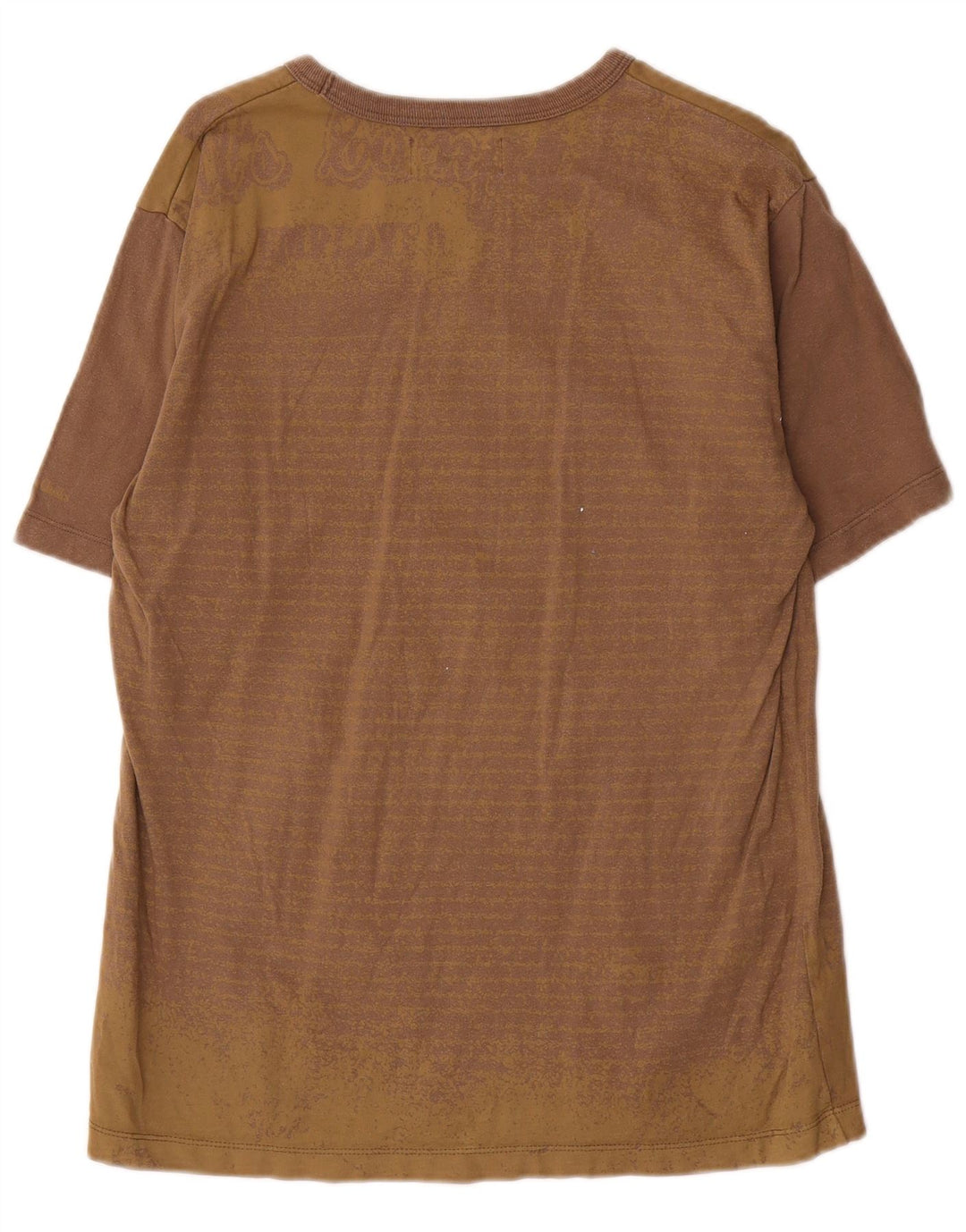 Marlboro Classics Herren-T-Shirt mit Grafik, mittelbraun, Nadelstreifen-Baumwolle