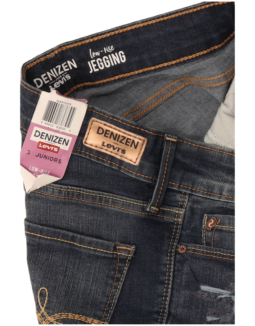 Levi's Mädchen Denizen Distressed Jegging Jeans 2–3 Jahre W26 L29 Blau