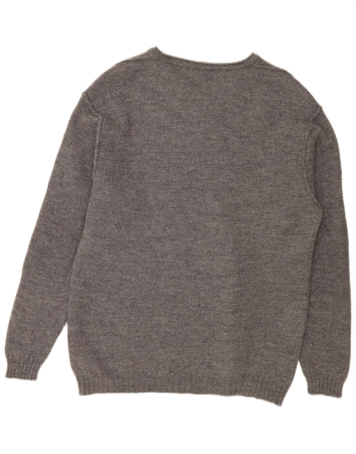 Sixty Herren-Pullover mit V-Ausschnitt, 2XL, graue Wolle