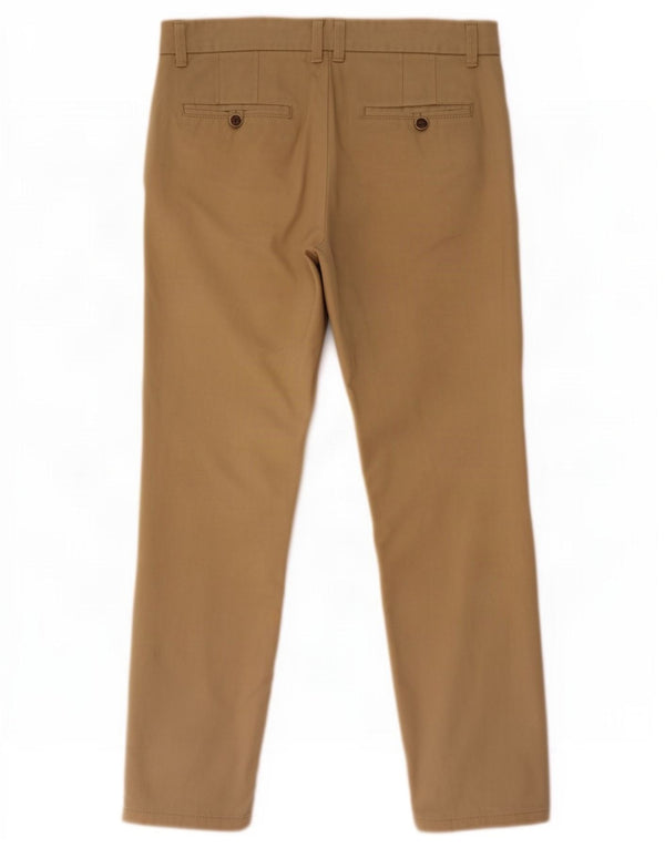 Gerade Chino-Hose für Herren von Zara, EU 44, Größe L, W34, L30, Beige, Baumwolle