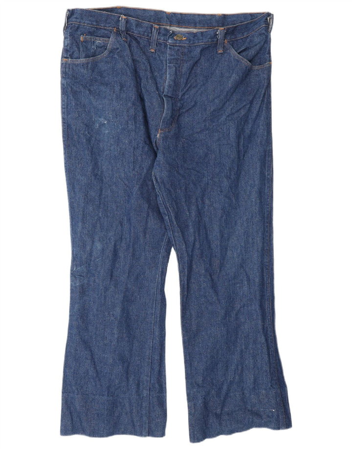 WRANGLER Damen Bootcut Jeans W42 L28 Blaue Baumwolle