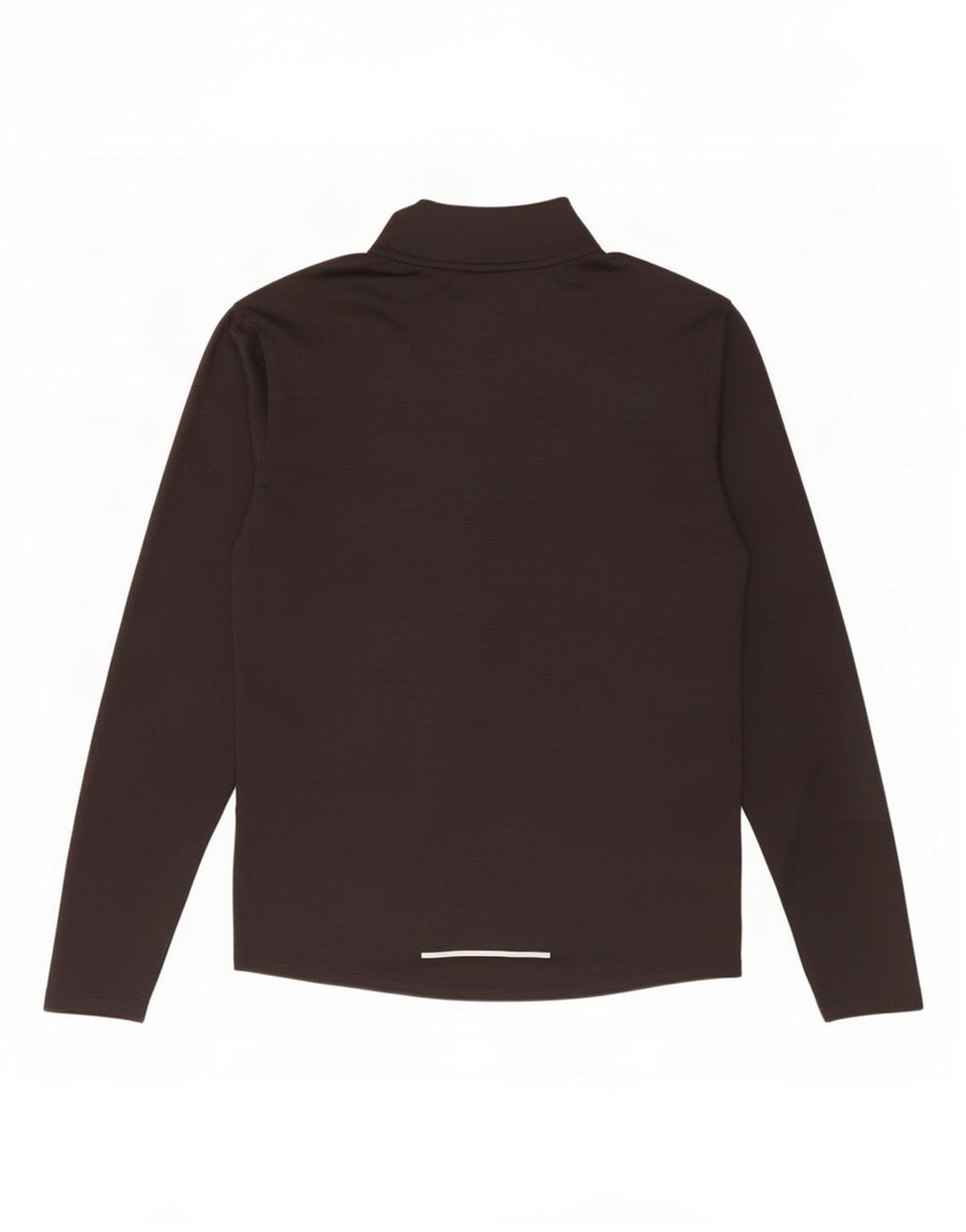 Nike Herren Dri Fit Zip Neck Top Langarm Mittelschwarzes Polyester