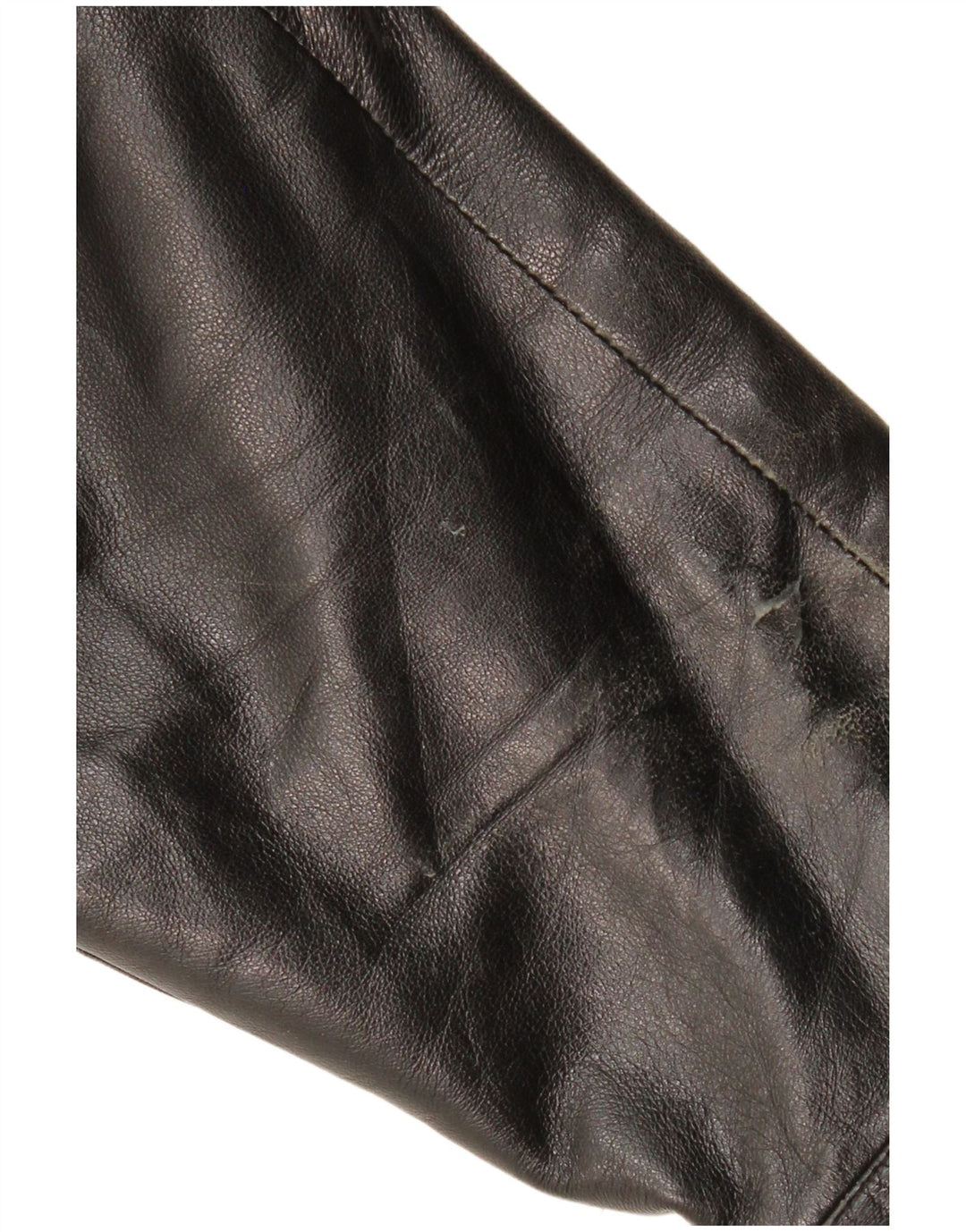 SCHILD Herren Militärlederjacke UK 40 Großes schwarzes Leder