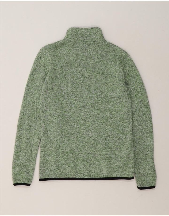 Brugi Damen-Trainingsanzug-Top-Jacke, Größe S, Gr. 10, Grün meliert